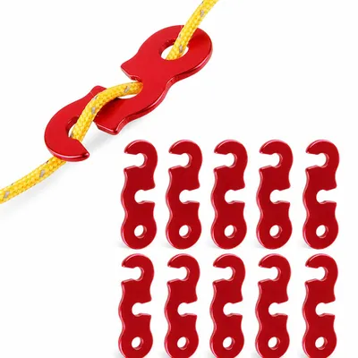 Immagine prodotto di INF Tenditore per corda di tenda in alluminio (confezione da 10)