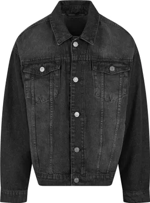 Produktbild von Build Your Brand - Jeansjacke für Herren Kastig RW10763 (S) (Schwarz Gewaschen)