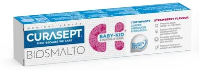 Obrázok produktu pre Zubná pasta Curasept Biosmalto pre deti a batoľatá (75 ml)