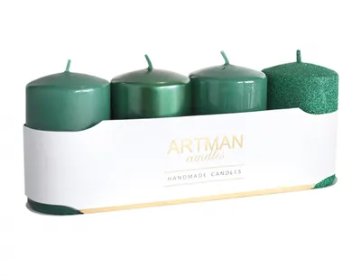 Image de Bougie de l'Avent Nohel Garden WAR mix d6x10cm 4pcs
