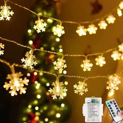 Obrázok produktu pre Čarovné osvetlenie – Vodotesné – 60 LED diód – 7 metrov – Napájanie na batérie – 8 režimov – Vhodné do záhrady