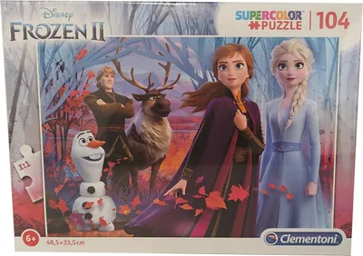 Obrázek produktu pro Clementoni 27274 - Disney - Frozen II - Supercolor, Puzzle, 104 Teile