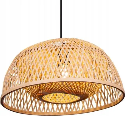 Image de Suspension en bambou BOHO rotin bois Loft