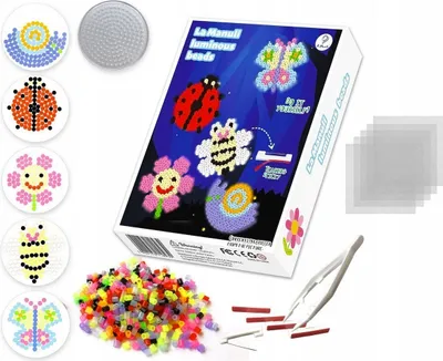Produktbild von La Manuli Bügelperlen Set 5mm - Kreatives Wiesentiere Perlenset für Kinder ab 6 Jahre, Komplettset