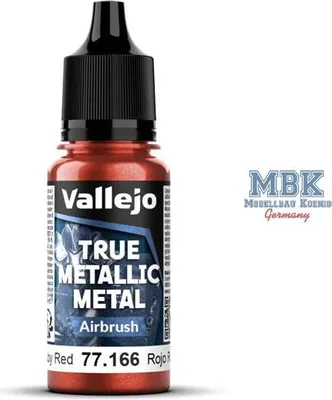 Image de Vallejo Ruby Red 18 ml - Métallique véritable aérographe