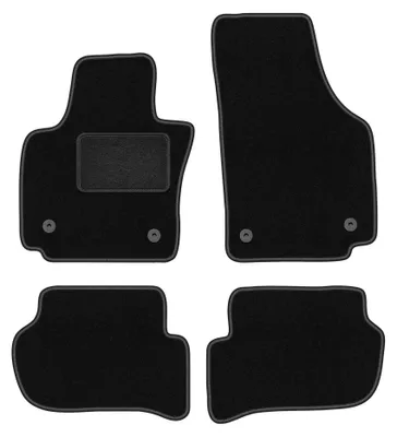Immagine prodotto di Tappetini in moquette per Seat Toledo III 2004-2012 (monovolume) – set 4 pezzi, neri, su misura – Wielganizator LUX