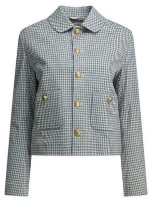 Imagen del producto de Chaqueta para mujer Circolo 1901, color azul, confeccionada en algodón