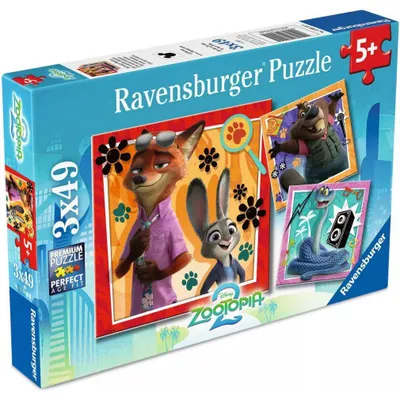 Immagine prodotto di RAVENSBURGER Puzzle Zootropolis: La città delle fiabe 3x49 pezzi