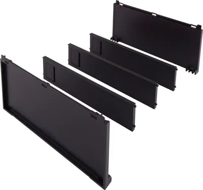 Produktbild von BLUM AMBIA-LINE Flaschenset, B200mm, Kunststoff Carbonschwarz matt