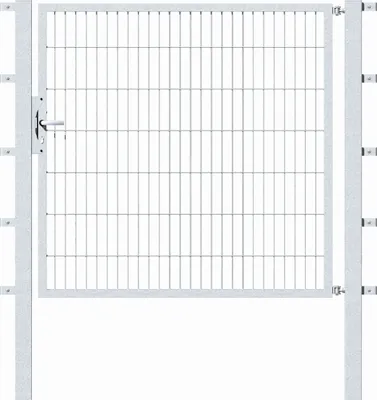 Produktbild von Alberts Einzeltor Flexo mit Zubehör, zum Einbetonieren, feuerverzinkt, Breite 150 cm, Höhe 140 cm