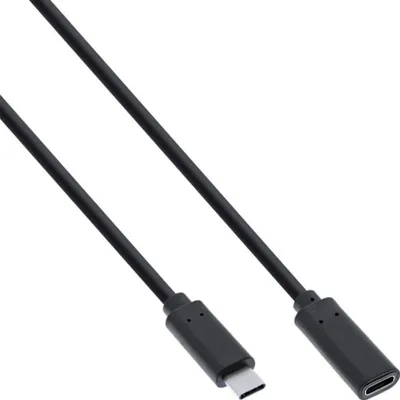 Produktbild von Microconnect USB3.1CC2EX, 2 m, USB C, USB C, USB 3.2 Gen 1 (3.1 Gen 1), Schwarz