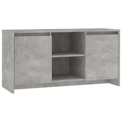 Image de vidaXL Armoire TV gris béton 102x37,5x52,5 cm Bois composite