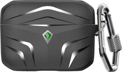 Produktbild von Ahastyle Airpods Pro 2019 Robustes Antichoc TPU Hülle Schwarz kompatibel mit Ladecase