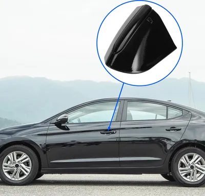 Image de Capuchon D'Extrémité De Poignée De Porte Avant Gauche Pour Ford Mondeo Edge Taurus 2013-2020 Abs Noir 1 Pièce