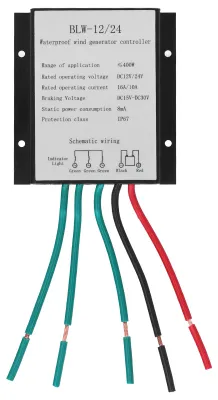 Image de Régulateur de turbine éolienne BLW-12/24, 400 W, régulateur de charge de batterie étanche