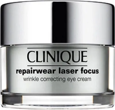 Produktbild von Clinique Repairwear Laser Focus Wrinkle Correcting Eye Cream, Augencreme, Anti-Falten, Feuchtigkeitsspendend, Aufpolsterung, Behälter, Paraben, Water\Aqua\Eau , Squalane , Butylene Glycol , Ethylhexyl Palmitate , Glycerin ,..., 15 ml