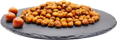 Produktbild von Haselnusskerne (mit Haut, runde Römer): 100g Größe: 100g