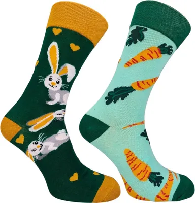 Produktbild von 1 Paar Von Lustige Herren Damen Socken mit Tiermotiv Kaninchen Gr.38/44