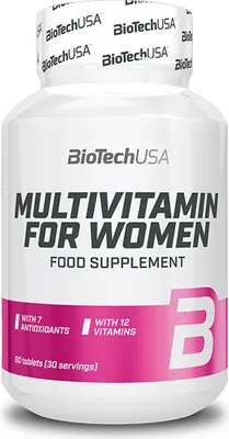 Obrázek produktu pro BioTech USA Multivitamin for Women 60 tablet / Vitamíny pro ženy / Multivitamínový komplex pro ženy