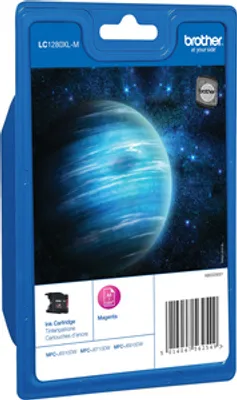 Produktbild von Brother LC1280XLM, Hohe (XL-) Ausbeute, Magenta, 1 Stück(e), 1200 Seiten, Einzelpackung