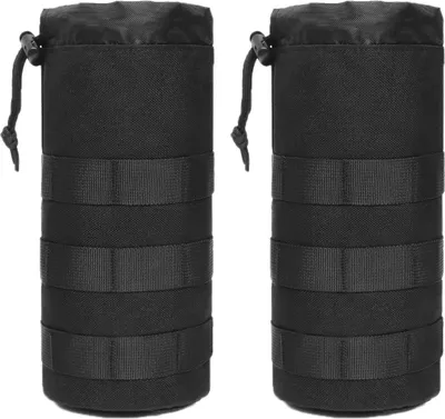 Produktbild von Famanu Flaschenhalter Molle-System - 2 Stück, Schwarz