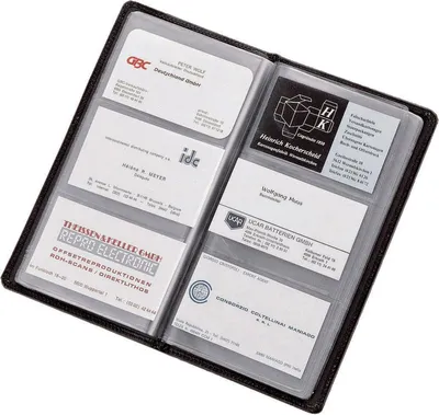 Image de Alassio Album pour cartes de visite, pour 120 cartes, imitation cuir