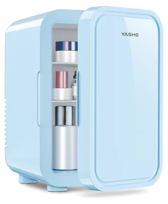 Produktbild von YASHE Mini-Kühlschrank, 6 Liter/8 Dosen, 220–240 V AC/DC, tragbarer thermoelektr