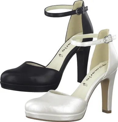 Produktbild von Tamaris Damen Sandalen Fesselriemen High Heels  Pumps 1-24402-28, Größe:41 EU, Farbe:Weiß
