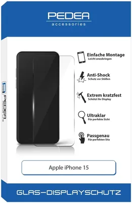 Immagine prodotto di Pellicola protettiva PEDEA per Apple iPhone 15
