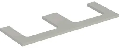 Produktbild von Geberit ONE Waschtischplatte, Ausschnitt 2-fach, für Aufsatzwaschtisch, 135x3x47cm, 505.286.00.7