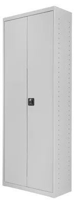 Produktbild von ADB Stahlschrank 40825 lichtgrau 71,0 x 30,0 x 195,0 cm, teilzerlegt