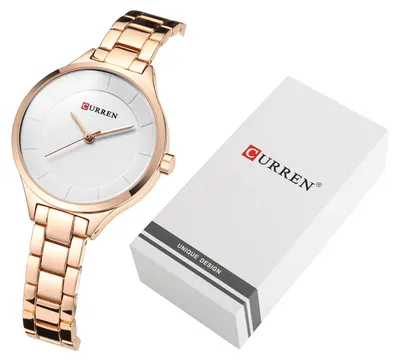 Produktbild von CURREN 9015 Quarzuhr für Damen, modische Damen-Kleideruhr für Business Casual, wasserdicht, elegante Armbanduhr mit Edelstahlarmband