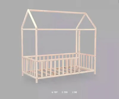 Immagine prodotto di Letto basso a baldacchino Letti Camera da letto letti a baldacchino Camera dei bambini legno Nuovo