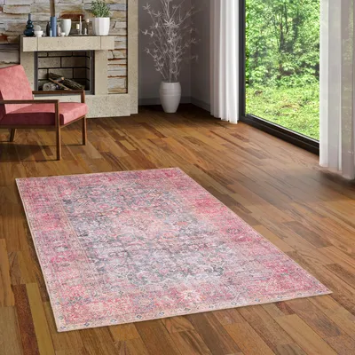 Produktbild von In und Outdoor Teppich Vintage Allure Orient Rot, Größe:80x150 cm