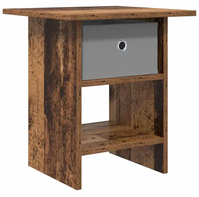 Produktbild von Nachttisch mit Schubladen Altholz 41 x 40 x 45 cm Holzwerkstoff