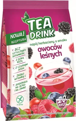 Obrázok produktu pre Bezlepkový čajový nápoj s príchuťou lesného ovocia 300 g - CELIKO (TEA DRINK)