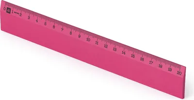 Image de Metrie | Scholar-20RR Règle en bois rose avec échelle en mm | 20 cm