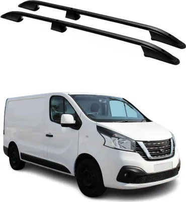 Image de Barres de toit longitudinales pour Nissan NV300 2016-2024 L1 Aluminium Noir