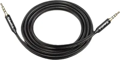 Image de INF Câble Audio 3.5mm Mâle à Mâle Tressé pour Voiture, Casque, 1 Pièce 2m