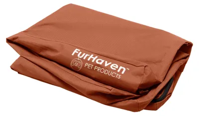 Image de Housse de protection de lit pour chien Furhaven, imperméable, pour intérieur et extérieur, avec logo