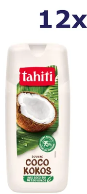 Image de 12 gels douche Tahiti - 300 ml - noix de coco