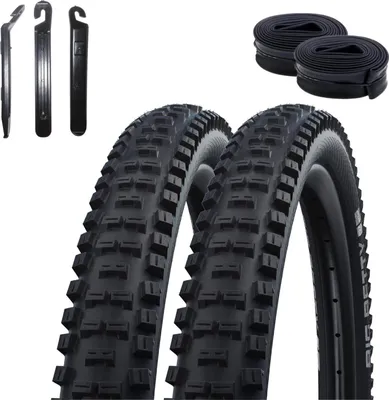 Zdjęcie produktu dla 2 x opony rowerowe Schwalbe Big Betty Performance E-50 62-622 (29 x 2,40) + 2 dętki Schwalbe DV19 wraz z 3 łyżkami do opon