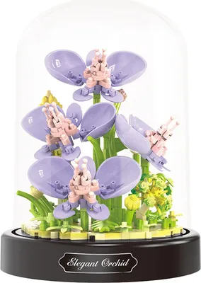 Image de Kit de construction Balody Orchidée Microblocks fleurs Kit de construction 374 pièces