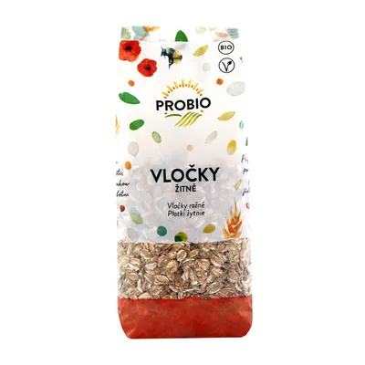 Obrázek produktu pro Vločky žitné BIO 250 g PROBIO