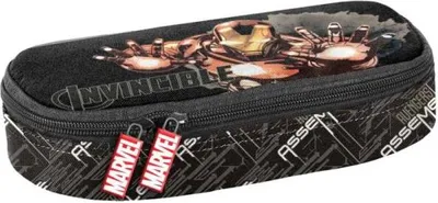 Produktbild von PASO Federmäppchen Federmappe Federtasche Case Leer Avengers AV22II-013 Schwarz Bunt Jungen