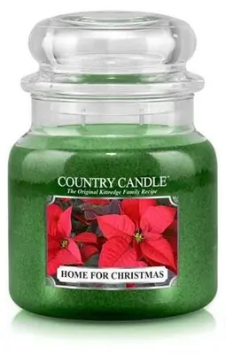 Immagine prodotto di Candela profumata "Country Candle Home for Christmas", formato medio, con 2 stoppini (453 g)