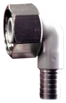 Immagine prodotto di Raccordo a gomito CNS 90° per tubo birra 5/8", 10mm