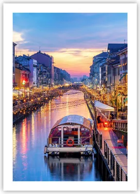 Produktbild von Poster - Poster ohne Rahmen - Kanal Grande Abend - 50x70 cm - Wand Bild - Wanddeko - Wandbilder - Kunstposter - Wandposter - Bilder - Kunstdruck - Wanddekoration - Wandbild - P2XPA50x70-4331