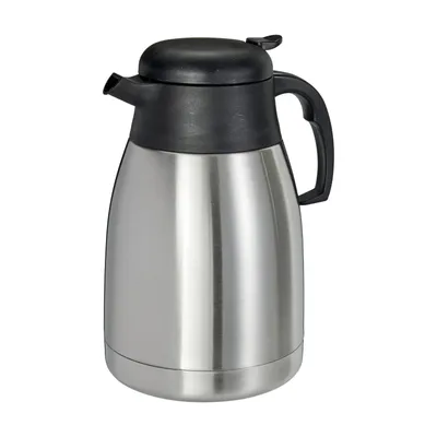 Produktbild von Thermoskanne Edelstahl 1,5 Liter Isolierkanne Teekanne Thermo Kaffee Tee Kanne Kaffeekanne Einhandautomatik