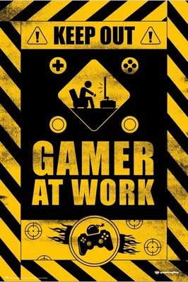 Immagine prodotto di Erik Editores Gameration Gamer At Work Poster Giallo Giallo Taglia Unica